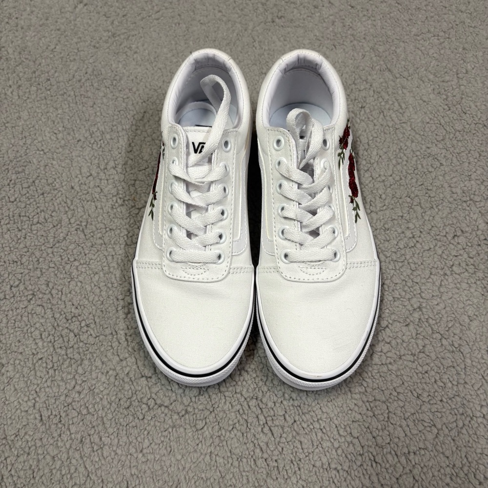 3403 Vans Ward Low Top Sneaker White Rose 6.5 - Picture 2 of 9